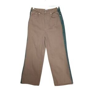 Urban Outfitters BDG High and Wide Jean Tan & Green Crop Casual 27